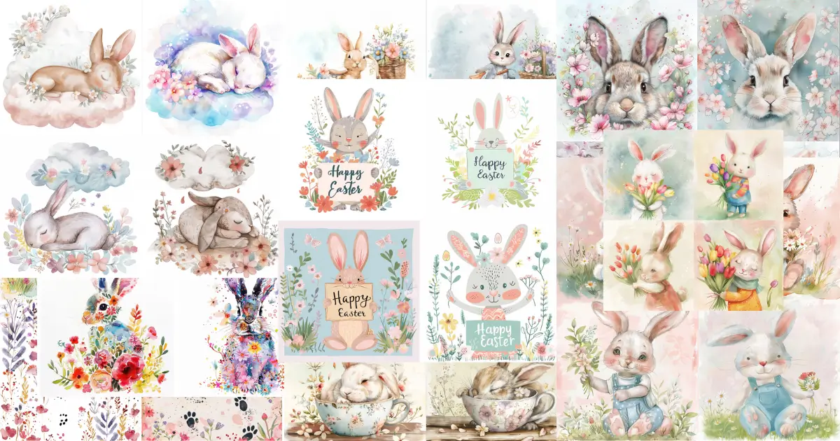 Create Beautiful Watercolor Easter Art with These MidJourney V6 Prompts