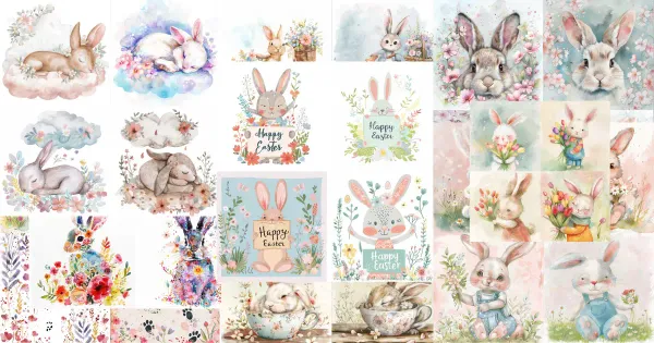 Create Beautiful Watercolor Easter Art with These MidJourney V6 Prompts